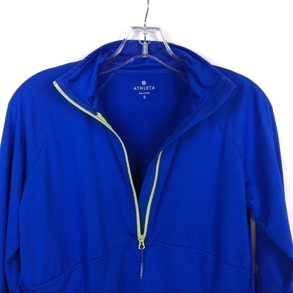 Athleta Half Zip Pullover Blue Jacket - Picture 7 of 10